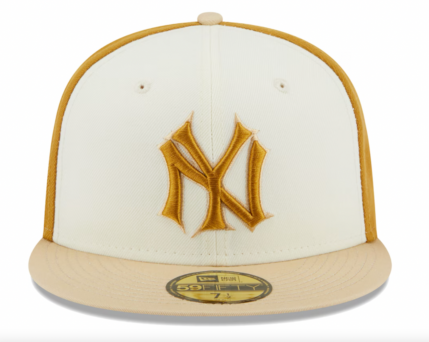 New Era - Chrome Anniversary 59FIFTY Fitted Hat - Cream/Gold - Clique Apparel