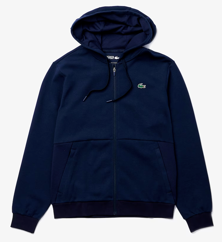 Lacoste - Men's Zip Up  Hoodie - Navy Blue - Clique Apparel