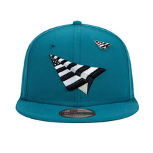 Load image into Gallery viewer, PAPER PLANES CROWN 9FIFTY SNAPBACK HAT - SHARK TEAL - Clique Apparel
