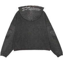 Load image into Gallery viewer, Triple Sevens - Moto Zip Up Hoodie - Black - Clique Apparel