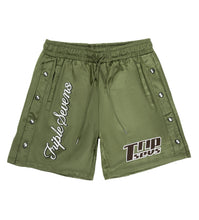 Load image into Gallery viewer, Triple Sevens - Nylon Shorts Green - Clique Apparel