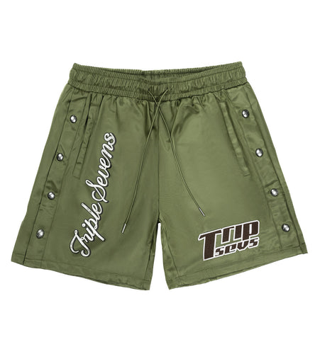 Triple Sevens - Nylon Shorts Green - Clique Apparel