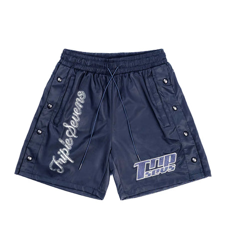 Triple Sevens - Navy Nylon Shorts - Clique Apparel