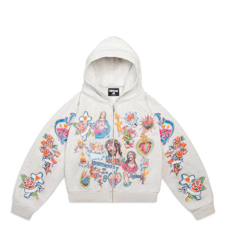 Righteous - Risen King Zip Up Hoodie - Grey - Clique Apparel