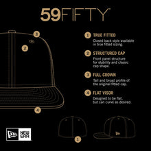 Load image into Gallery viewer, New Era - Chrome Anniversary 59FIFTY Fitted Hat - Cream/Gold - Clique Apparel