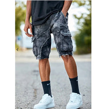 Load image into Gallery viewer, Jordan Craig - Freedom Denim Cargo Shorts - Clique Apparel