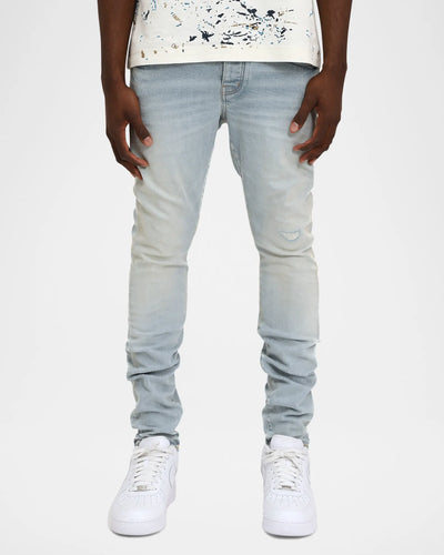 P001 - Skinny distressed Light Indigo (SKZB) - - Clique Apparel
