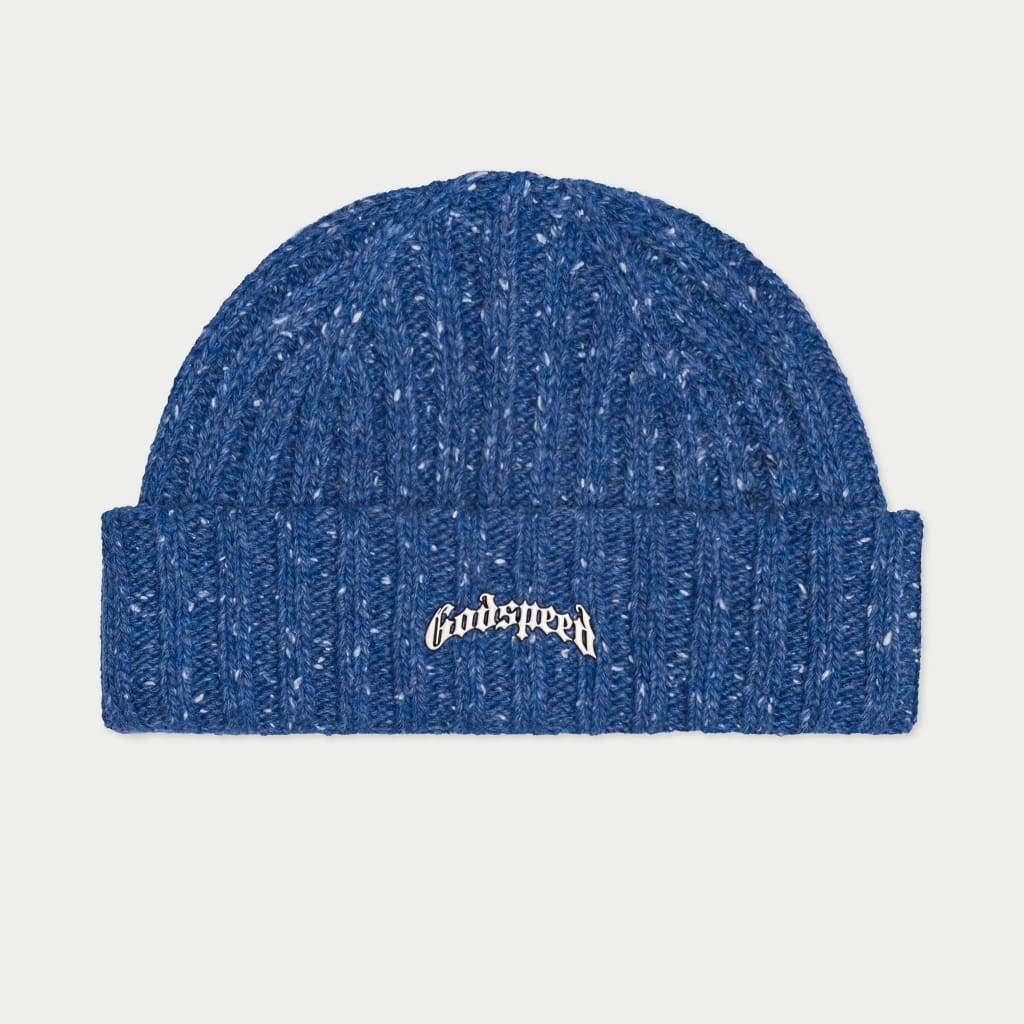 Godspeed - Og Logo Emblem Beanie (Blue Speckle) - Clique Apparel