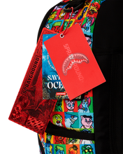 Load image into Gallery viewer, Sprayground Backpack -  Repeat Mayhem DLXSR Backpack Black - Clique Apparel