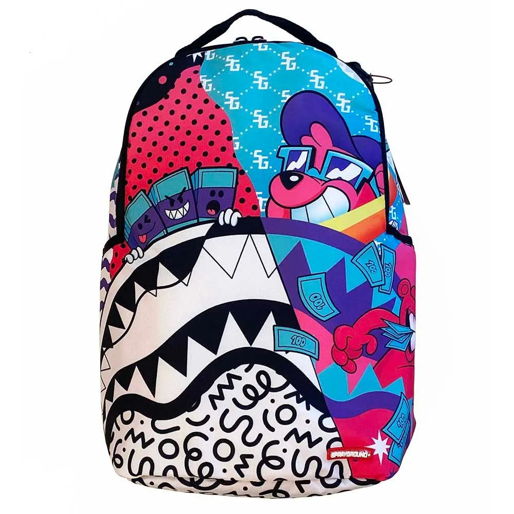 Sprayground - SG Characters Street Art Collage DLXR Backpack - Clique Apparel