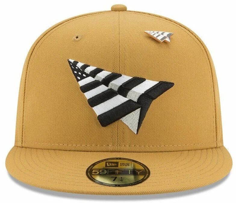 Paper Planes Roc Nation Panama Tan Crown Fitted - Clique Apparel