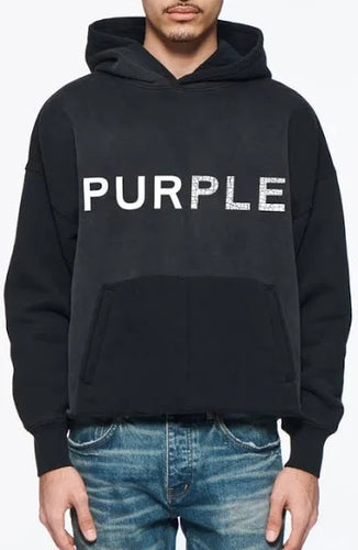 PURPLE BRAND - Heavyweight Fleece Hoodie - Black - Clique Apparel