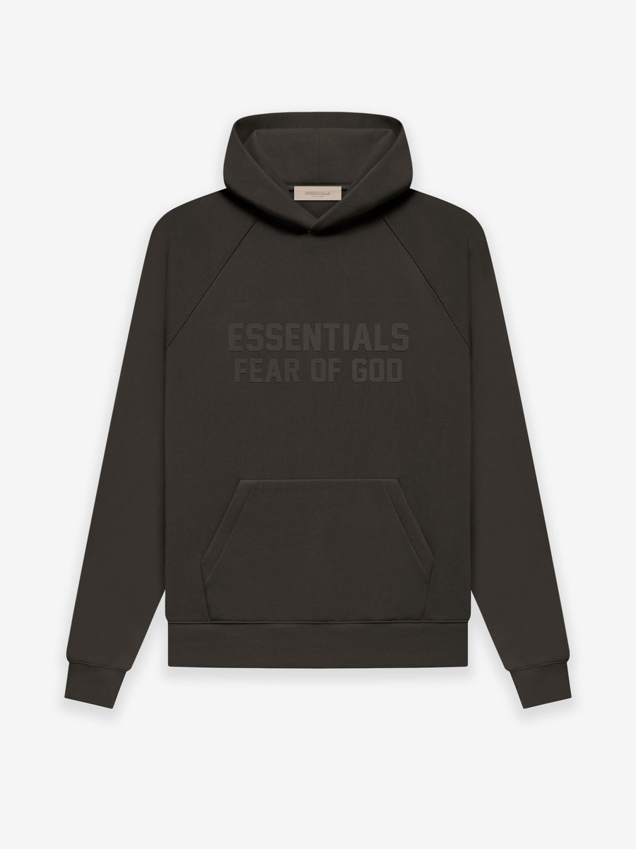 FEAR OF GOD - ESSENTIALS HOODIE OFF BLACK - Clique Apparel