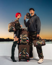 Load image into Gallery viewer, Sprayground - Exterior Gold Zip Pocket Sharks in Paris Backpack (Dlxv) - Clique Apparel