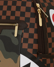 Load image into Gallery viewer, Sprayground - Exterior Gold Zip Pocket Sharks in Paris Backpack (Dlxv) - Clique Apparel