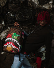 Load image into Gallery viewer, Sprayground - Sharks In Paris Characters Sneakin Backpack - Clique Apparel