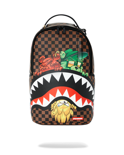 Sprayground - Sharks In Paris Characters Sneakin Backpack - Clique Apparel