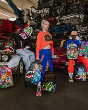 Load image into Gallery viewer, Sprayground - Sharks In Paris Characters Sneakin Backpack - Clique Apparel