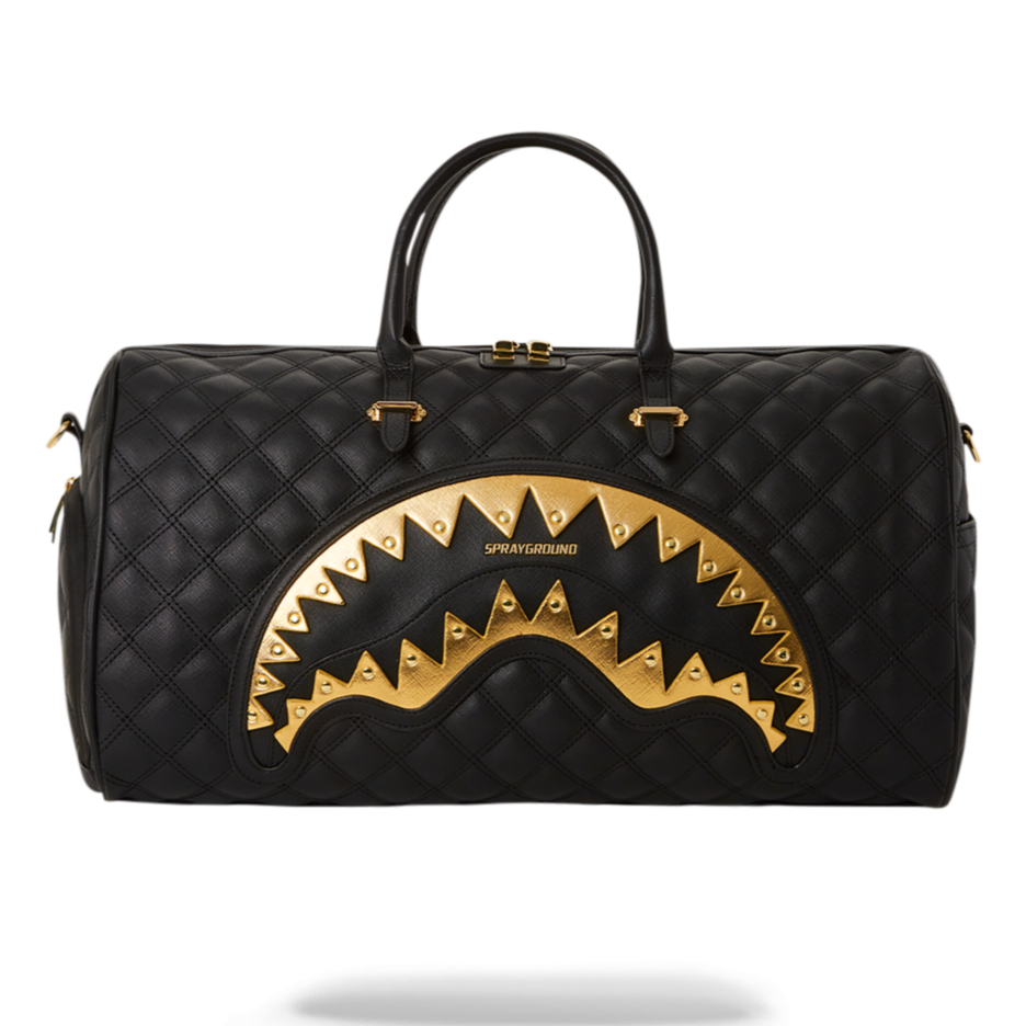 Sprayground -  Black Mamba Quilted Emperor 24K Geneva Duffle - Clique Apparel