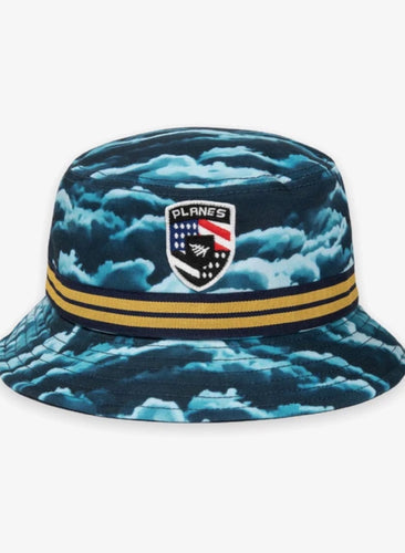 PAPER PLANE BUCKET HAT - PLANES LOGO - DARK CLOUD - 101101 - Clique Apparel