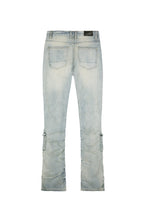 Load image into Gallery viewer, Smoke Rise - Stacked Utility Denim Jeans - Grey - Clique Apparel