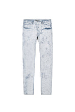 Load image into Gallery viewer, Purple - P001 Low Rise Skinny Jean Cracked White Over Light Indigo - Clique Apparel