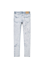 Load image into Gallery viewer, Purple - P001 Low Rise Skinny Jean Cracked White Over Light Indigo - Clique Apparel