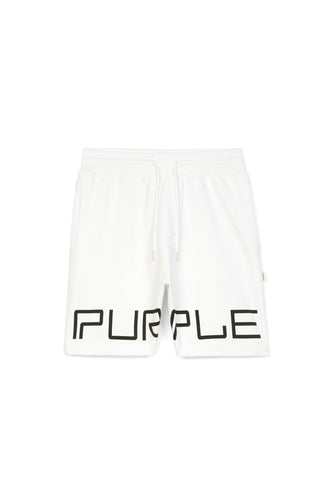 P413 Relaxed Fit Short - French Terry Wordmark Coconut Milk - Clique Apparel