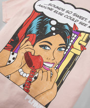 Load image into Gallery viewer, Paper Planes - Telephone Love Tee - Peach - Clique Apparel
