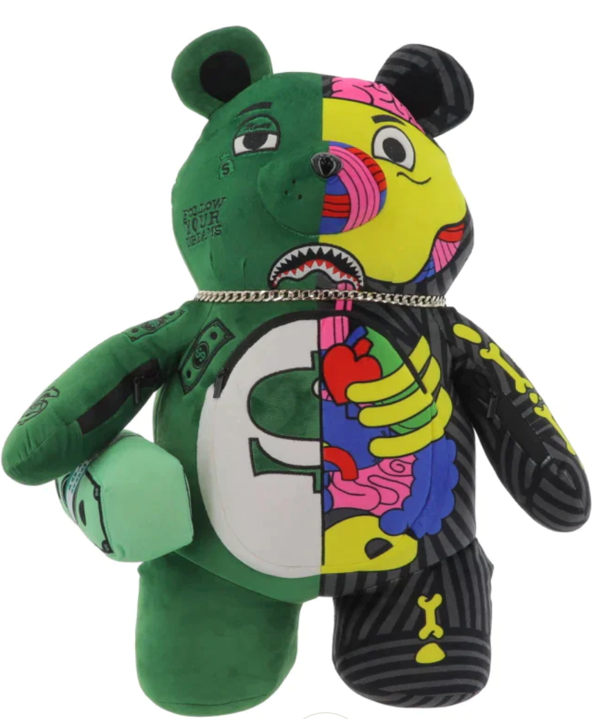 HALF SKULLS ANATOMY TEDDYBEAR BACKPACK - Clique Apparel